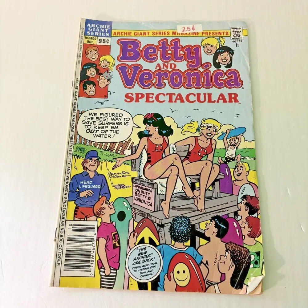 Archie Comics Betty and Veronica Spectacular Comic Book Magazine No 600 Oct 1989